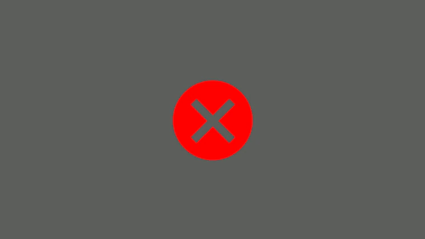 Un pictogramme d’un X rouge.