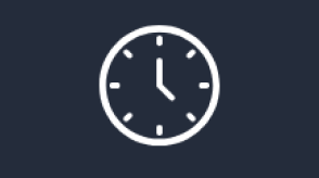 Un pictogramme représentant une horloge.